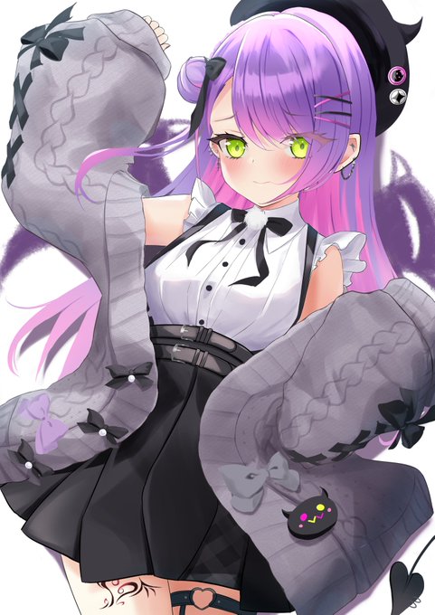 新衣装トワ様!
背中の羽で悪魔要素を足してみた

#TOWART
#常闇トワ新衣装 