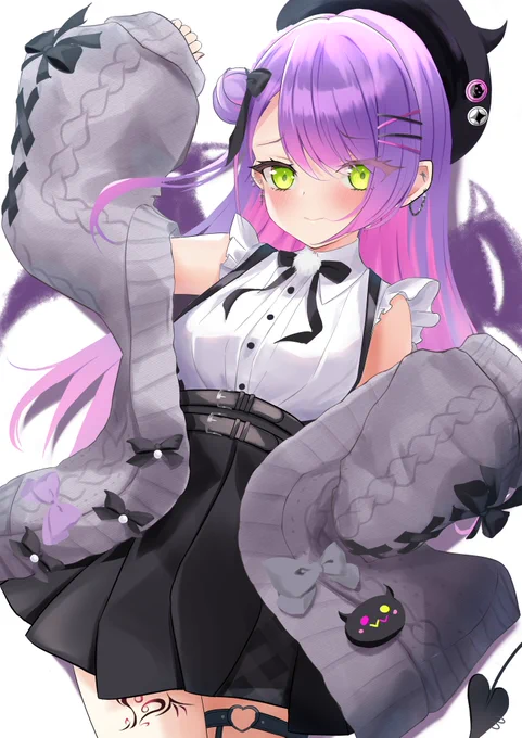 新衣装トワ様!
背中の羽で悪魔要素を足してみた

#TOWART
#常闇トワ新衣装 