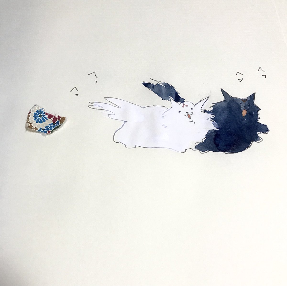 「へふへふ 」|たけじいのイラスト