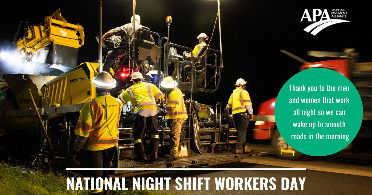 asphaltroads's tweet photo. Quick to construct asphalt pavements can be ready for new traffic after one #nightshift. Thanks to the men and women who build America’s roads. #AsphaltDelivers https://t.co/2MwryKVLEx