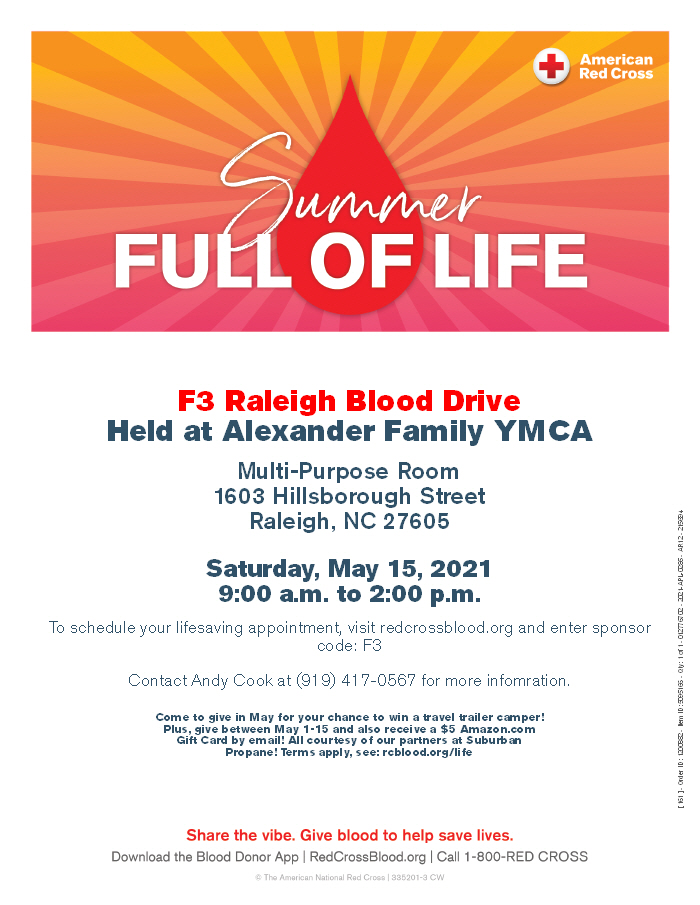 Red Cross Eastern NC #HurricaneSeason (@redcrossenc) on Twitter photo Make it a summer full of life by donating blood! āļø Red Cross blood drive hosted by <a href="/F3Raleigh/">F3 Raleigh</a>: Saturday, May 15 from 9a to 2p at <a href="/AlexanderYMCA/">AlexanderFamilyYMCA</a> in #RaleighNC. Type O donors especially needed! Sign up now: rcblood.org/appt Make it a summer full of life by donating blood! āļø Red Cross blood drive hosted by <a href="/F3Raleigh/">F3 Raleigh</a>: Saturday, May 15 from 9a to 2p at <a href="/AlexanderYMCA/">AlexanderFamilyYMCA</a> in #RaleighNC. Type O donors especially needed! Sign up now: rcblood.org/appt