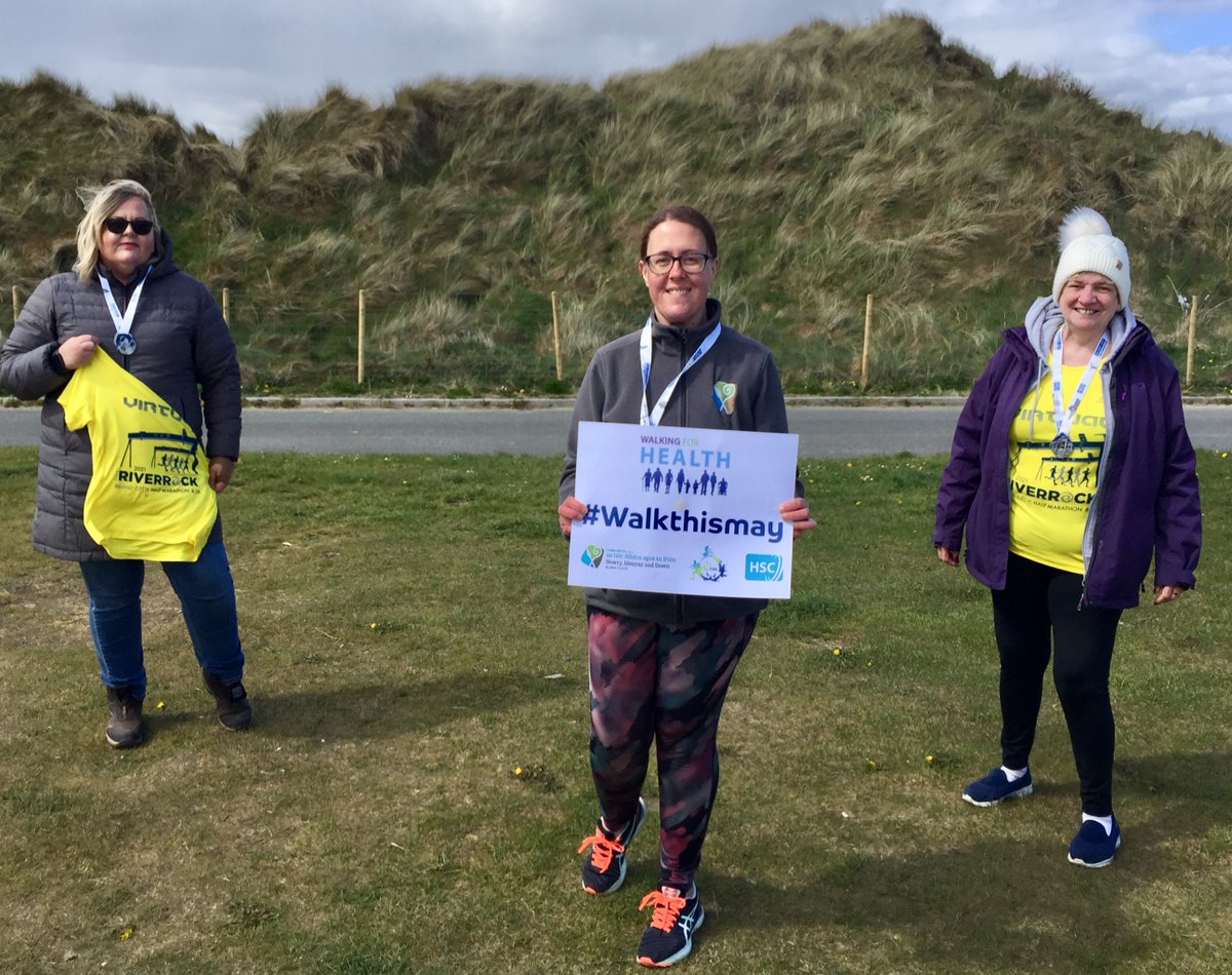 setrust's tweet photo. May is national walking month and we would like to encourage everyone to get out and walk more🚶 

Two ‘Be Active for Health’ members, Dominique and Brenda along with Leanne Oakes, Co-ordinator completed the Belfast City virtual 5k on Monday May bank holiday.

#WalkThisMay https://t.co/wOBRgqx4HQ