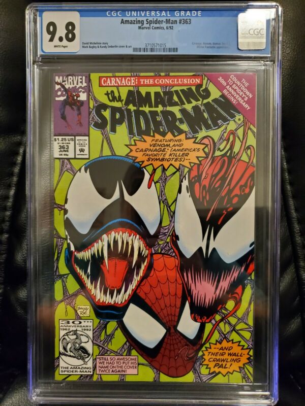 Amazing Spider-Man #363 CGC 9.8 3rd Carnage White Pages -   https://t.co/2RkfKS70Co https://t.co/nqCyAVfsMb