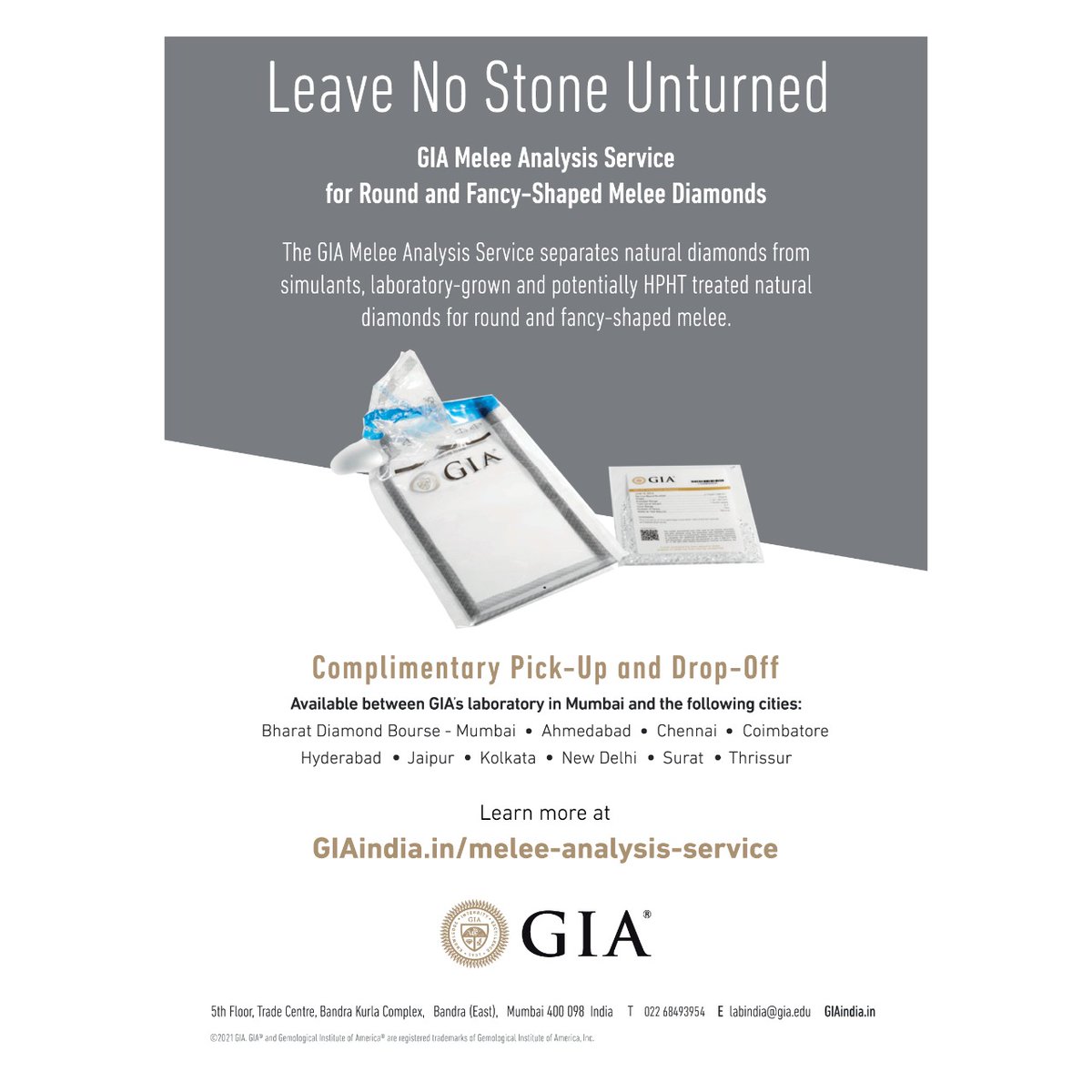 retailjwlrindia's tweet photo. GIA Melee Analysis Service separates natural diamonds from stimulants, laboratory-grown and potentially HPHT treated natural diamonds for round and fancy shaped melee.
@GIAnews
#gia #giaindia #naturaldiamonds #labgrowndiamonds #laboratoryservices #diamondtesting #HPHT #melee https://t.co/nF055NkRZT
