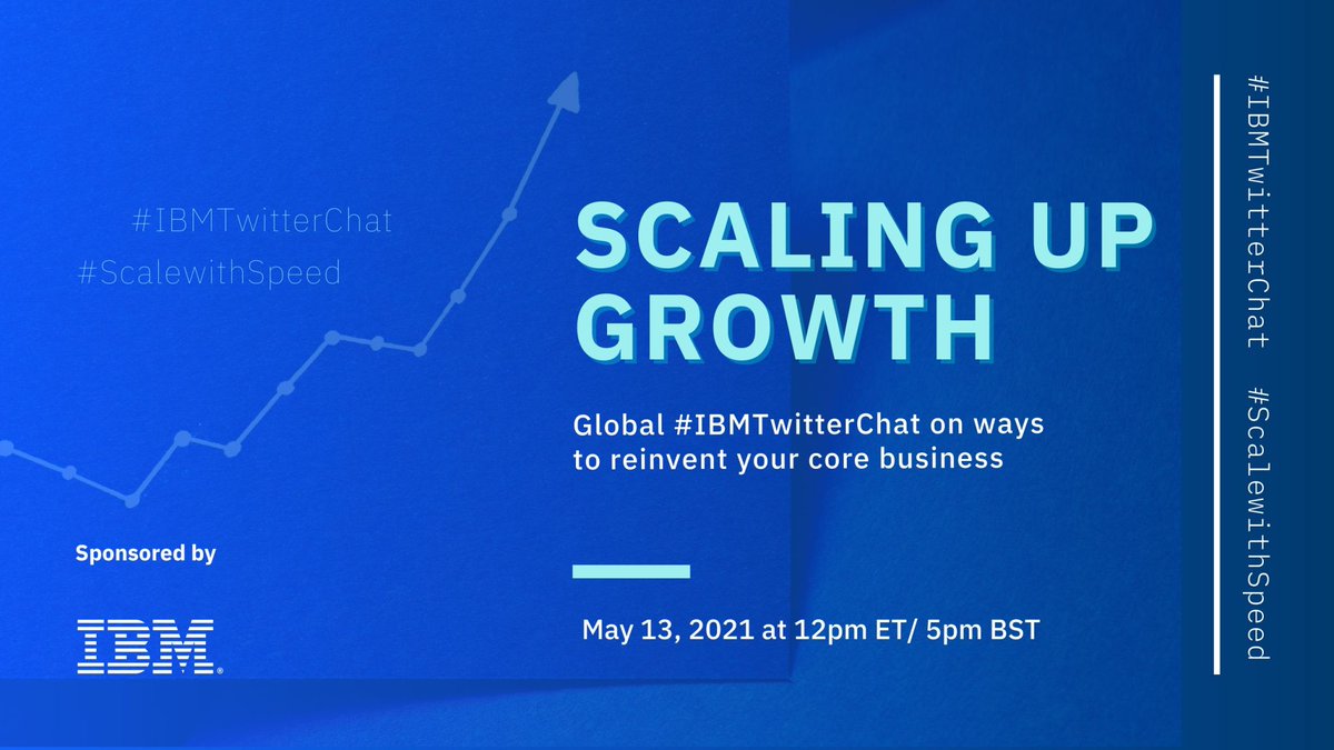 SabineVdL's tweet photo. Global #TwitterChat with the @IBM team, #InsurTechClub and #FinTechInfluencers, sharing insight about #ScalingUpGrowth.
Thursday 13 May, 12pm ET/ 5pm BST/ 6pm CET
Join us and add your point of view using #IBMTwitterChat & #ScalewithSpeed
@IBMcloud #IBMpartners #InsurTech https://t.co/9V2ursBjgA