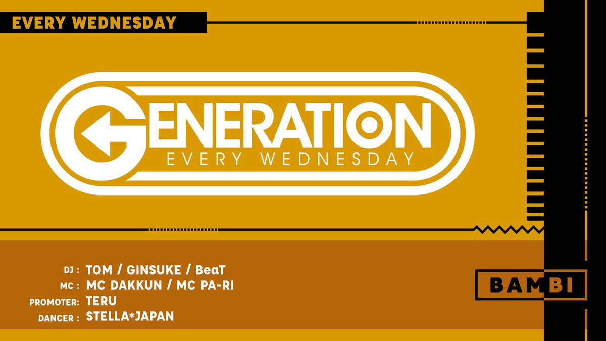🎉Tonight Party🎉

🔥今夜も毎週水曜日🔥

<a href="/bambi_club/">【公式】モンスタークラブBAMBI</a> 
<a href="/GENERATION_WED/">BACCHUS@Bambi</a> にてMCです🎶🎤

OPENは22:00~となります！

早い時間はリクエスト曲も受け付けております🙇‍♂️

是非とも早い時間からお越しください🙌

来られる際はゲストもありますのでお気軽にご連絡下さい❗️