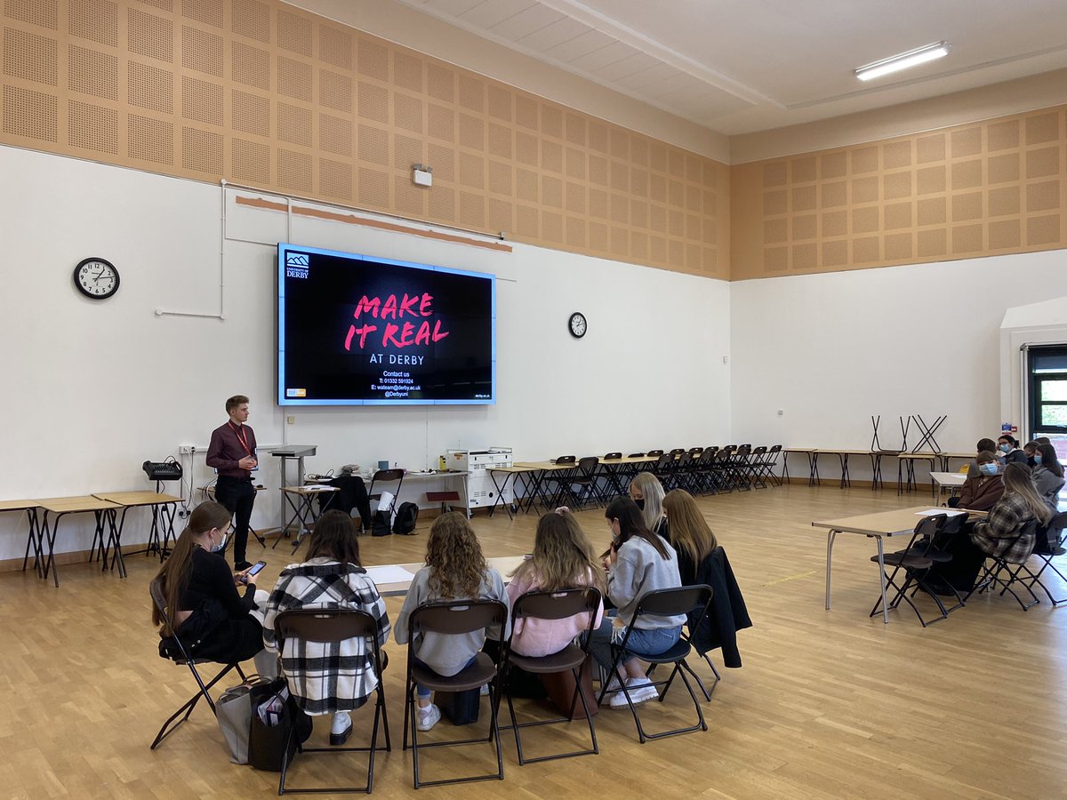 Great session from Aaron on well-being for our Year 12s today. #wideningaccessderby