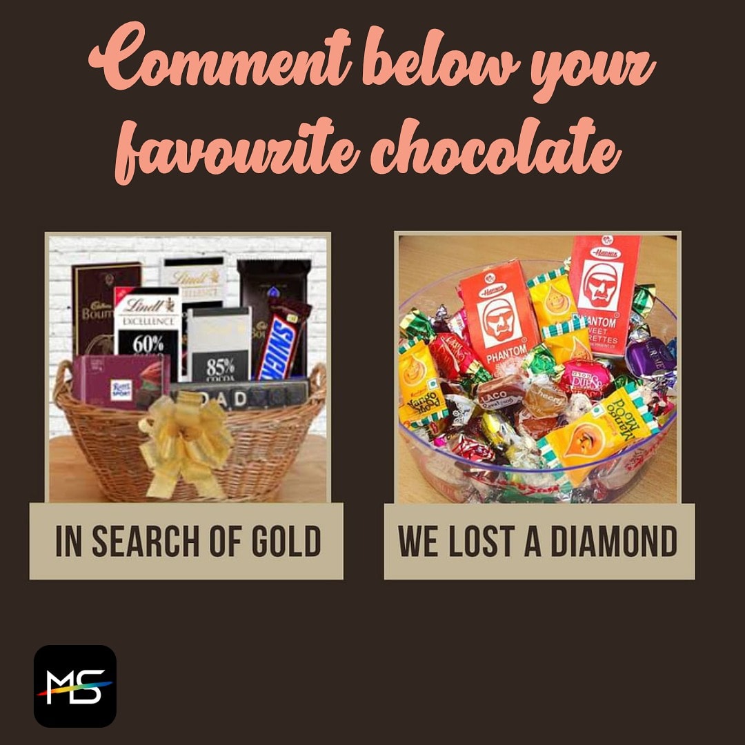 mapstreak's tweet photo. Which is your favourite chocolate ?
Comment down and let's see which is the most favourite ✨.
To know more about @mapstreak , stay updated.
.
.
.
.
#insearchofgoldwelostdiamond #trending #mapstreak #mapstreakindia #tiffinservices #fastfood #foodie #COVID19 https://t.co/xtnUN5y8Gs