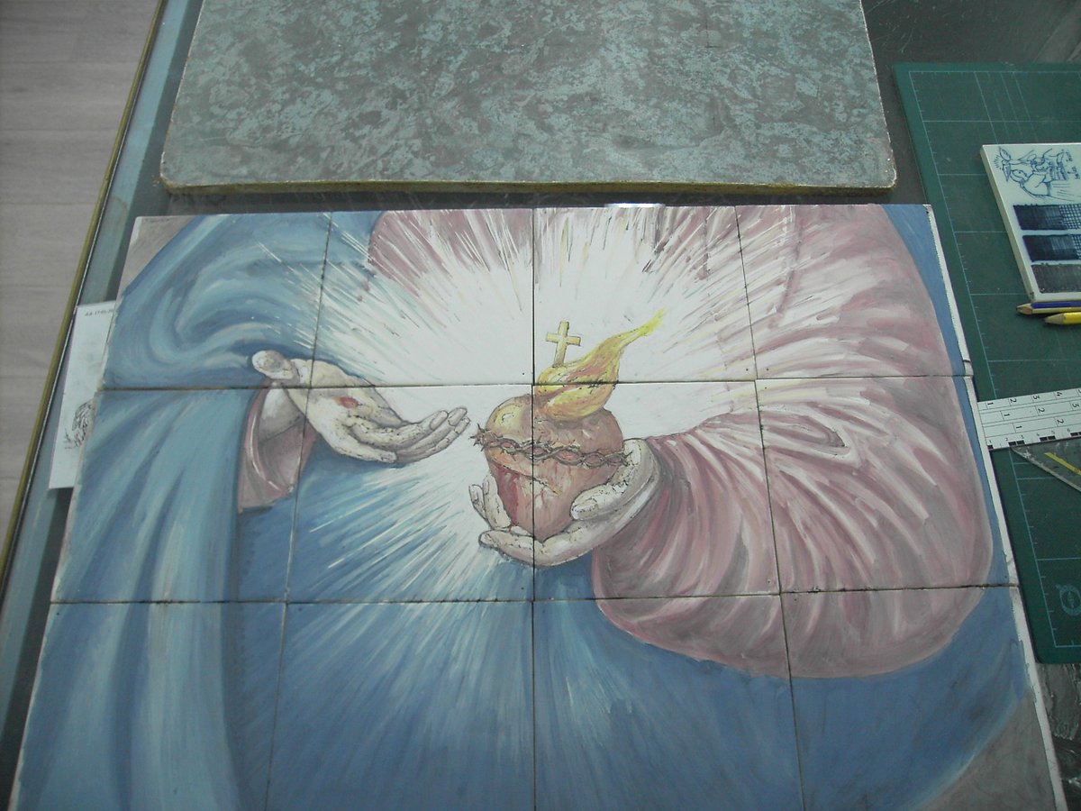 FriesAardewerk's tweet photo. Emerged from our historical collections, restored through restorations or manufactured on request. Enjoy all this biblical good on tiles &amp;tableaus!

Have a nice Ascension Day!
Team Harlinger Pottery &amp; Tile Factory.
#Ascension #Tableau https://t.co/wA8YBNySoP