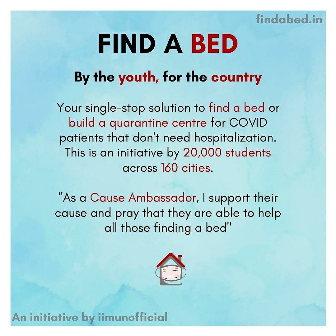 ranveerbrar's tweet photo. India’s 1st information repository for finding and building beds.
.
446 cities. 19217 COVID Centres. 671329 beds.
.
All done in 72 hours by the youth, for the country!

@findabed_in @iimunofficial

#covid_19 #covidindia #covidrelief #covidbeds https://t.co/J3vPW3Ltjl