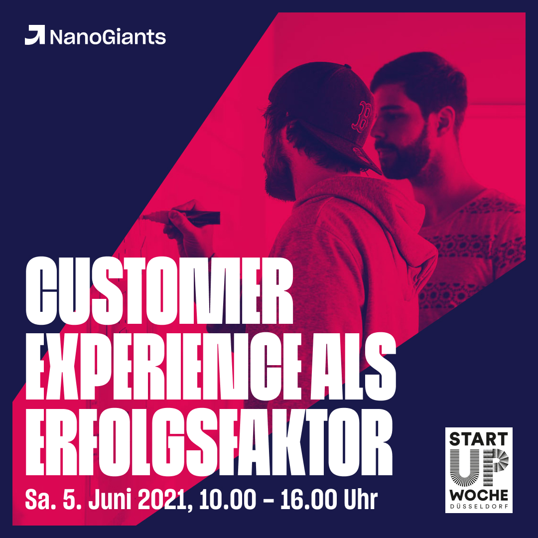 wearenanogiants's tweet photo. 🚀 Mit ganzheitlicher #CustomerExperience zündest du den Turbo Boost für dein #Startup

Im Rahmen der Startup-Woche Düsseldorf zeigen wir dir am 05.06., wie du das #Kundenerlebnis Schritt für Schritt verbessern kannst.

Hier geht’s zur Anmeldung: https://t.co/f8S1hhbYvf https://t.co/ulQjytg8gQ