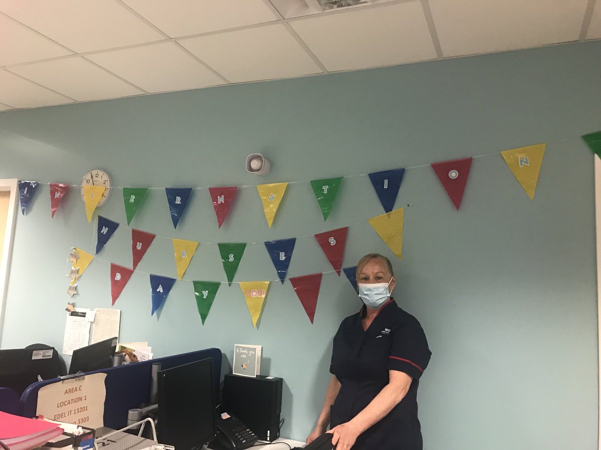 datt_colette's tweet photo. Happy #IND2021 to all the fabulous #cyp #nurses ⁦@NorthMidNHS⁩ 
So lovely to see all the efforts made to celebrate #nursing today.
Love the personal poem and angel 😇 given to each nurse by ward manager ⁦@ClareOl00782662⁩ 
#livingourvalues https://t.co/aV249TFbrV