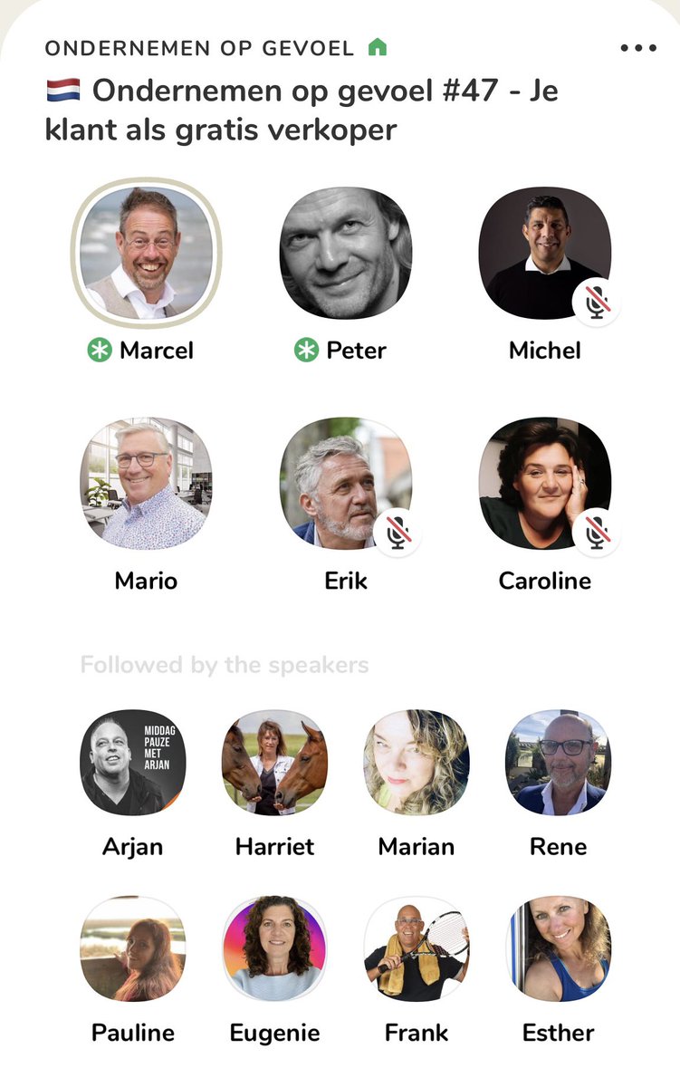 Mooie Clubhouse room vanmorgen over de waarde van je klant. Elke di wo en do (werkdagen) om 8.45 uur een room over ondernemen op gevoel 🌟<a href="/Clubhouse/">Clubhouse</a>
