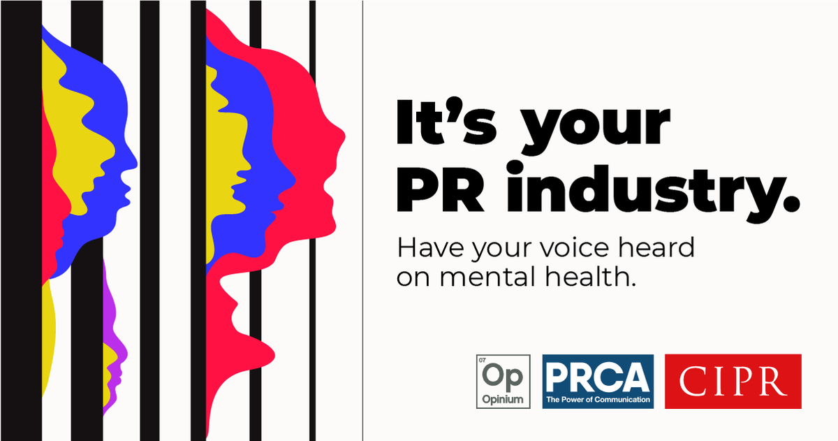 We're joining forces with <a href="/ICCOpr/">ICCOpr</a> &amp; <a href="/CIPR_Global/">Chartered Institute of Public Relations</a> to tackle the industry’s significant mental health challenges. #MHAW #MentalHealth

🤝Take the new <a href="/OpiniumResearch/">Opinium</a> survey.

Reaction from @Ingers1975, @CIPR_CEO &amp; <a href="/JamesEnders/">James Endersby</a>: ow.ly/j0LI50EJVRu