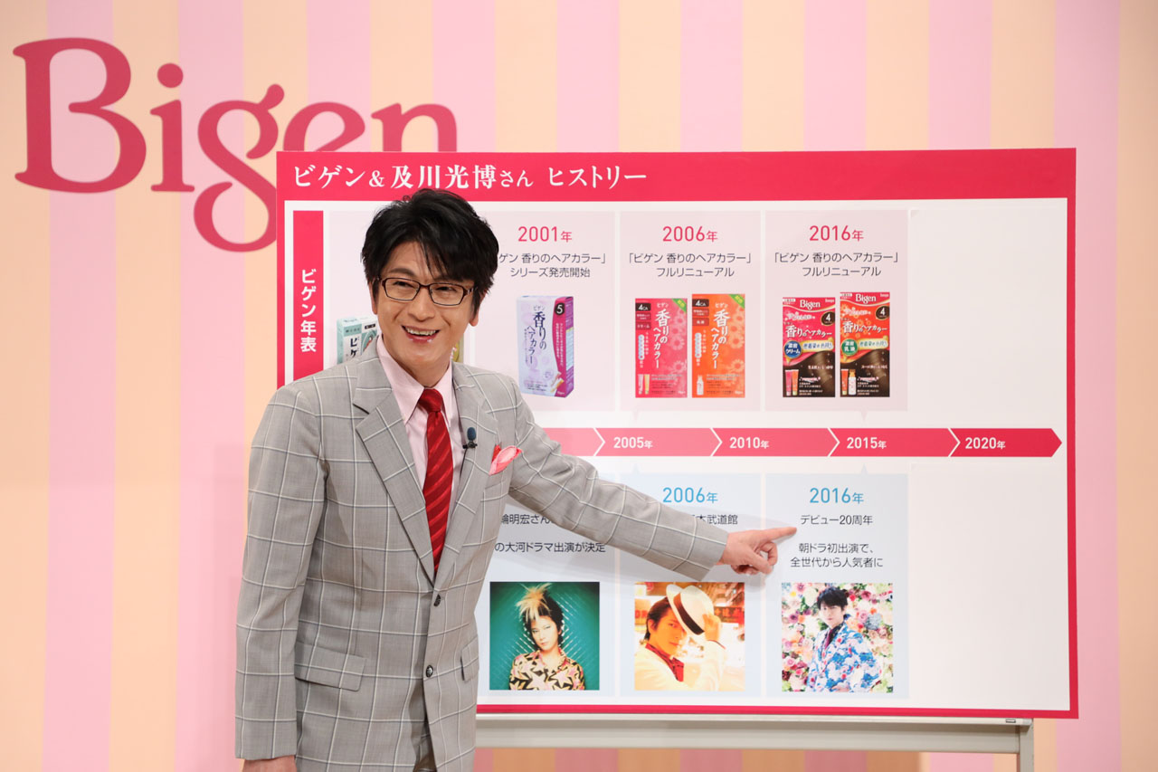 Edgeline エッジライン 及川光博 白髪染めの妖精 は 得意分野 で制作された動画は 本人がミッチーのモノマネをしている 大切な仲間たちと 大人の学園祭をずっと続けていければ と想いも 写真28枚 T Co Qojxqefq6u ホーユー ビゲン