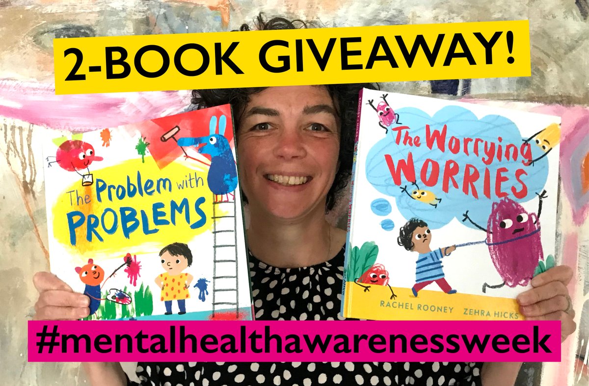 zehrahicks's tweet image. I&apos;m giving away TWO signed books that can help children with their #mentalhealth. 
#TheProblemWithProblems (PB) &amp;amp; #TheWorryingWorries (HB) written by Rachel Rooney, illustrated by me. 
To enter FOLLOW &amp;amp; RT. Winner announced Fri 1pm (postage to UK only) #MentalHealthAwarenessWeek