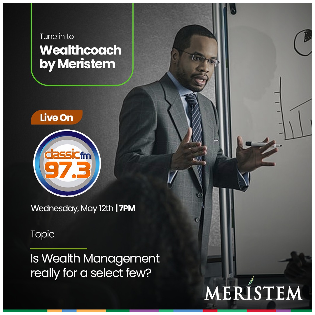 ClassicFM973's tweet photo. Join George Aniegbunem Team Lead, Wealth Advisor Meristem Wealth Management Limited 7pm tonight as he discuss the topic:
"Is Wealth Management really for select few".
#WealthCoach #Meristem #MarginLending #meristemng https://t.co/3B1jQ0LWXd