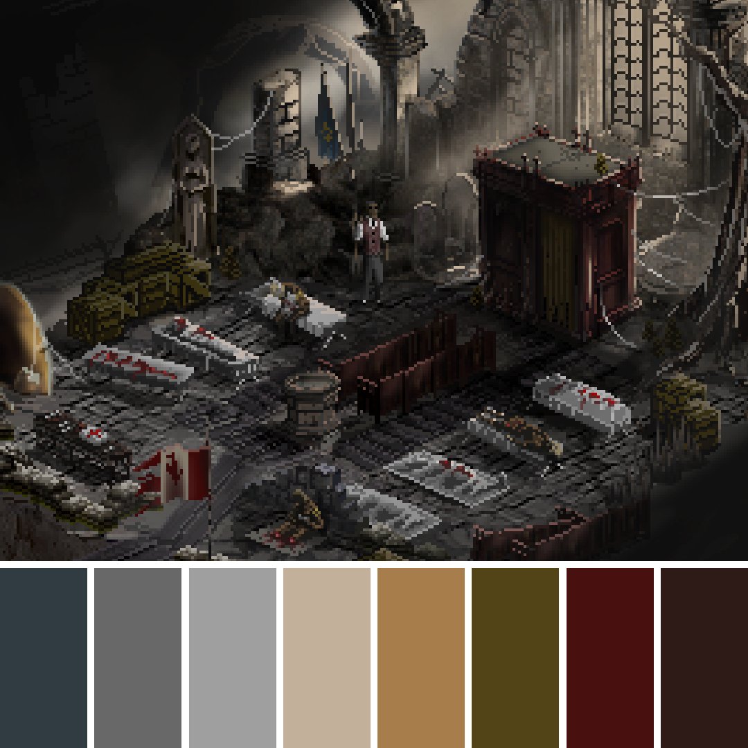 GameColors2's tweet photo. Follow for new charts everyday!
If On A Winter's Night, Four Travelers (2021) by Dead Idle Games.
#ifonawintersnightfourtravelers #deadidlegames #pc #pcgaming #steam #segagames #itchio #colorpalette #colorchart #videogames #indiegames
#pointandclick #pixelart #laurahunt https://t.co/tCMTragw8o