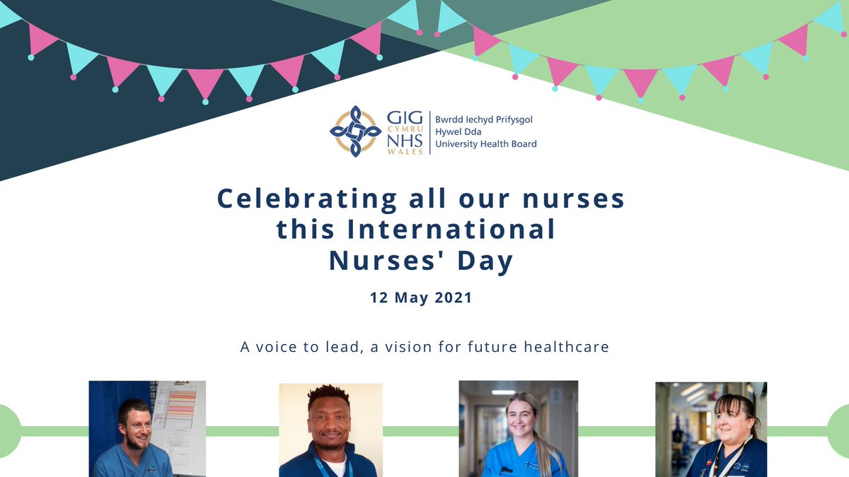 Today, on International Nurses’ Day, we celebrate all our nursing staff across Hywel Dda, in Wales and across the globe. Thanks for everything you do to improve our patients’ experience of care. You make a difference! #proud #InternationalNursesDay2021 #IND2021