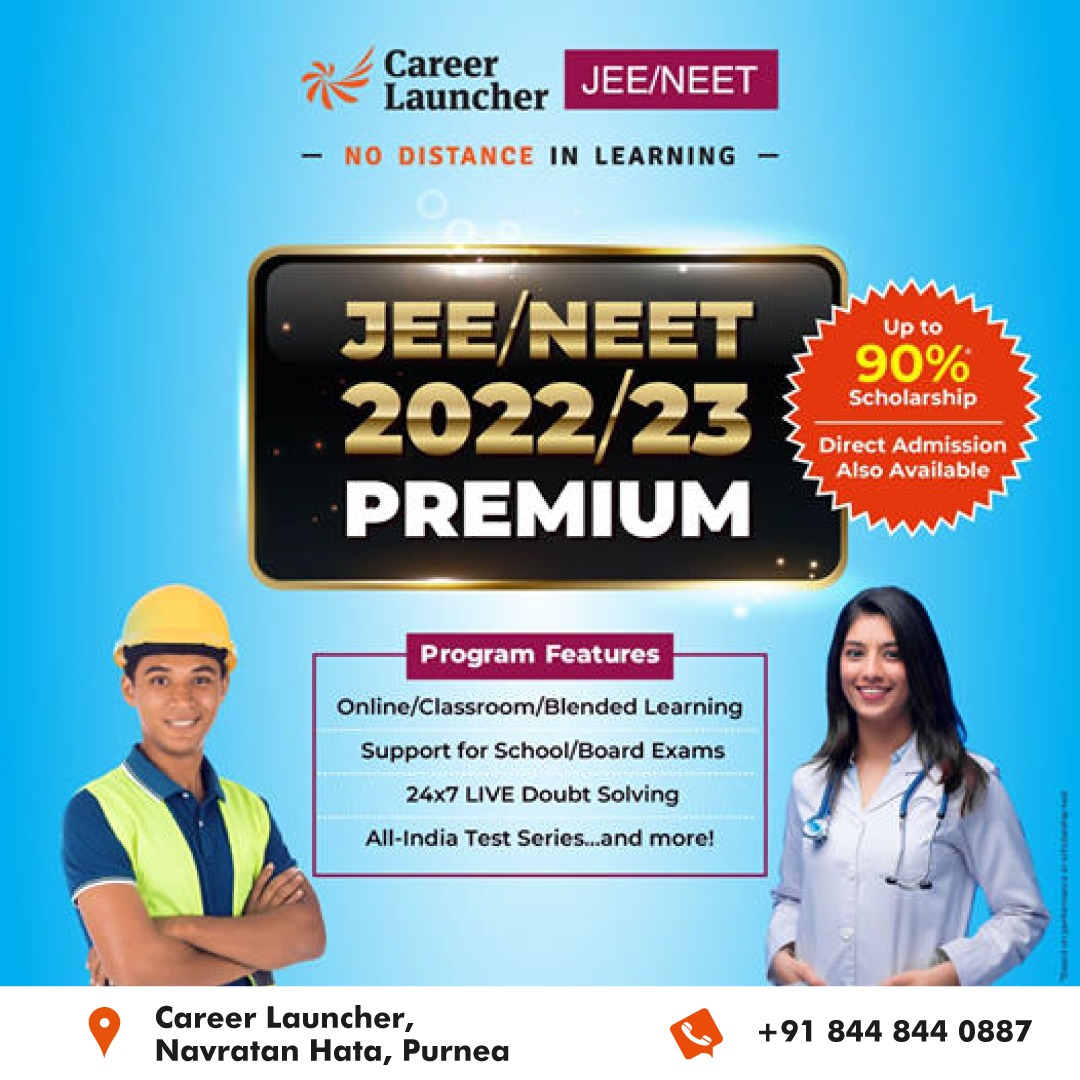 CPPurnea's tweet photo. 25 Years of Trust,Now In Purnea...!!!!
JEE NEET Scholarship & Admission Test Upto 90% Scholarship On Offer...!!!!!
Register Today:-
https://t.co/bgTn5PhhRF
Helpline No. :- 8448440887
Visit Web:- https://t.co/D1pKJtaw2T
#Careerlauncher
#Purnea
#NoDistanceInLearning https://t.co/IW0dB33B0b