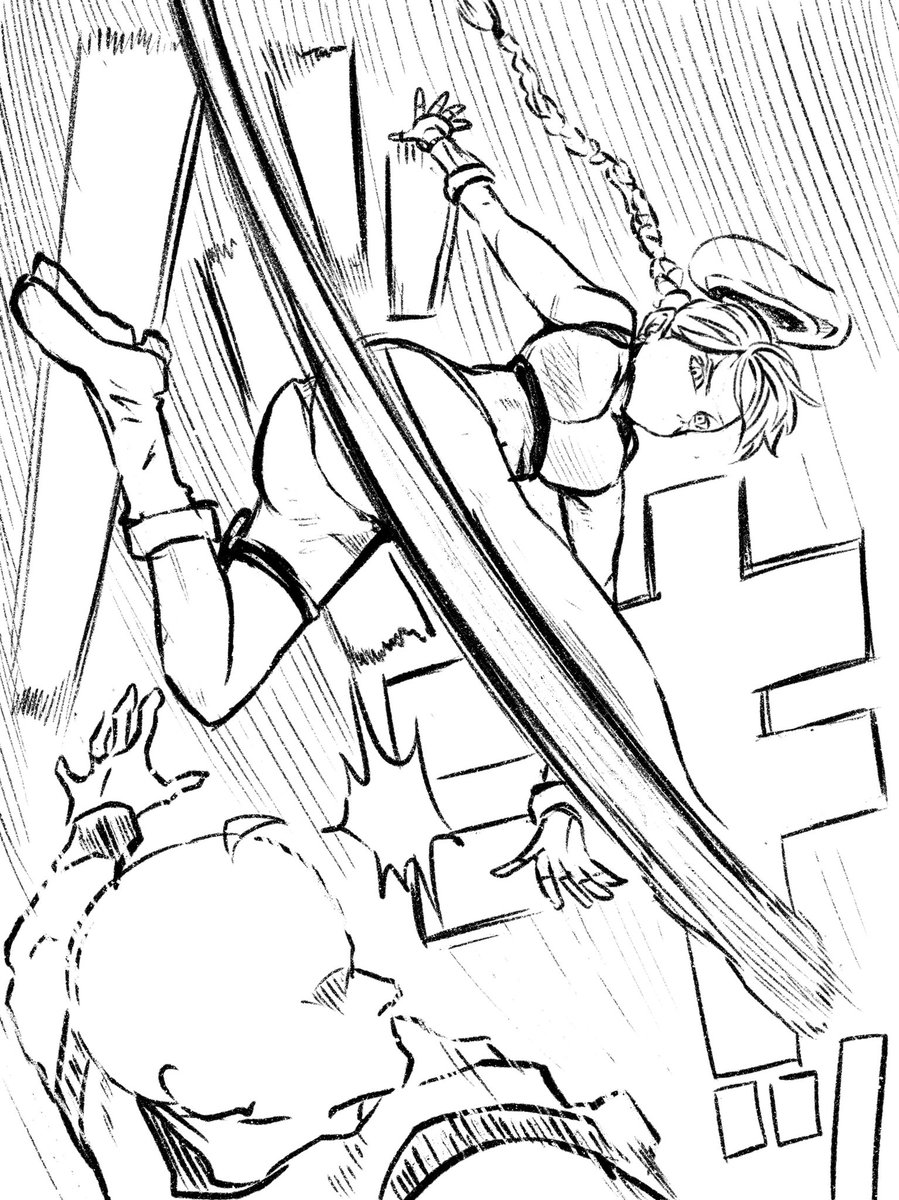 朝からオンライン打ち合わせをぶっ続けでやりながら手元でずっと原稿描いていたので、少し休憩のためにラクガキしました。絵描きの休憩は絵。 