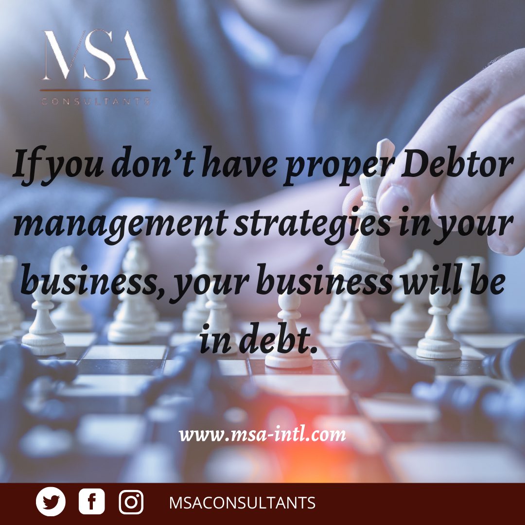 MSA_Consultants's tweet image. Avoid bad debts with the right Accountants and Business Consultants.

Send us a Dm or visit our website for more questions or information.

msa-intl.com

#msaconsulting #msa #accounting #auditing #consulting #tax #finance #balancesheet #motivationalthursday #debt