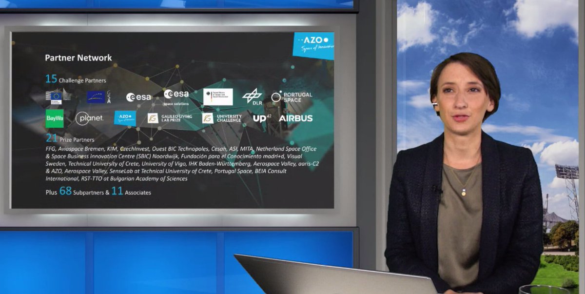 AZO_space's tweet photo. Welcome from #Bavaria to all #space enthusiasts out there. We are now #streaming the International Kick-off with our host Ines Kühnert of #AZOspace. Follow our coverage here #InterKickoff2021 @CopernicusEMC @GalileoMasters https://t.co/2Pdivs9NSJ