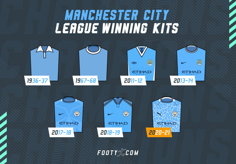 footydotcom's tweet photo. No history, eh? This is every single Manchester City home shirt to win the title.

It definitely looks like history to us... 👏🏆

👉 https://t.co/YdTkmk4gkO https://t.co/PaelhZVsFy