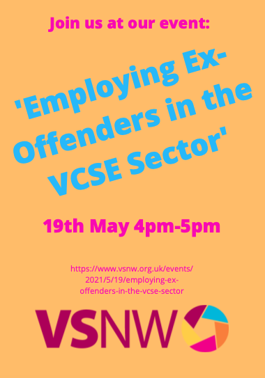 VSNWnews's tweet photo. We are excited about our event next week:

'Employing Ex-Offenders in the VCSE Sector'

Our speakers: 
Farhana Musarat from 
@LBN_Lancashire

Annie Gale from 
@theCOOKkitchen
 and

@darrenburns60
 from 
@TimpFoundation
 
Limited spaces, sign up now:

https://t.co/kIUc2OXOsU https://t.co/8rgpzNBo1y