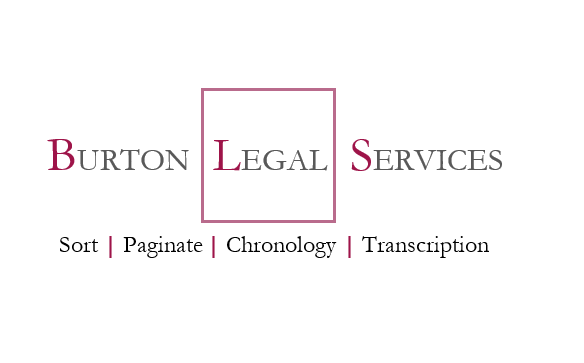*** INTRODUCING BURTON LEGAL SERVICES ***
We are here to collaborate with you on all your medico-legal needs including sorting and paginating records, preparing chronologies and radiology schedules. 

For the first 12 months we will offer an introductory rate of £40 per hour.
