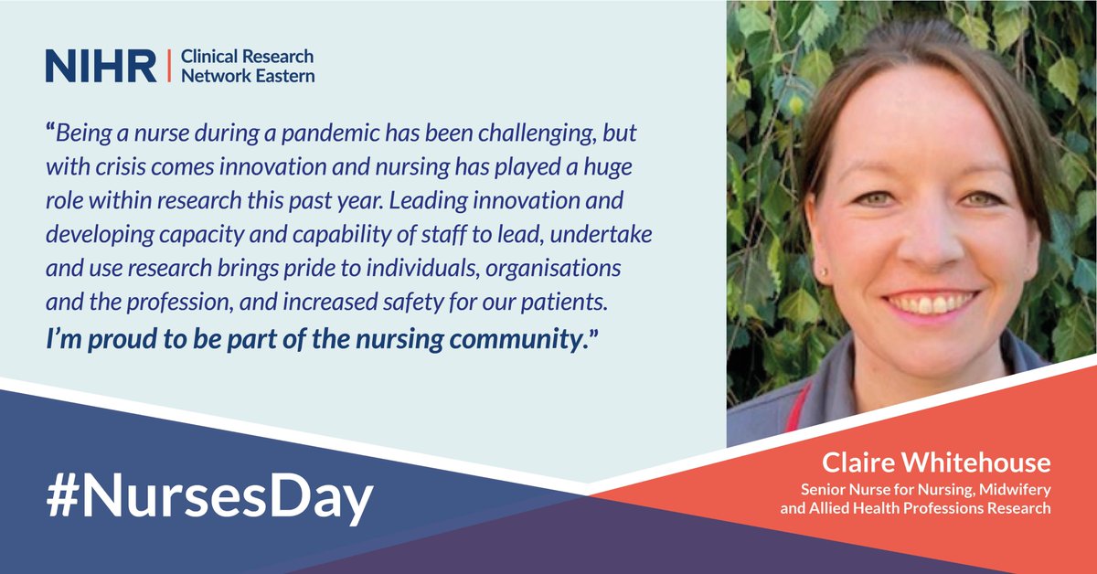 Happy #InternationalNursesDay to all of the #researchnurses in the East of England! To celebrate, we asked nurses from across the region what it means to #bepartofresearch 👨‍⚕️👩‍⚕️ We'll be sharing what they said throughout the day.