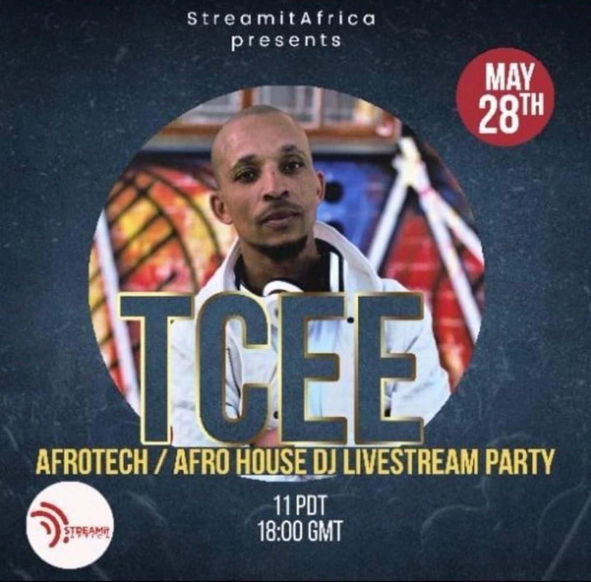 STREAMitAFRICA's tweet photo. Counting down 28th May 2021 don't miss a LIVE virtual show by Afrotech DJ "TCEE" @Tcee_SA with #STREAMitAfrica and #SodaStudioJHB 
Get your self a ticket 🤗
Let's party like it's 1999 💃🏼💃🏼💃🏼💃🏼
Tickets are available here 👉https://t.co/BoXuIKs7nW #DjTcee #streamitafrica #stageit https://t.co/2pAyEXvKZo