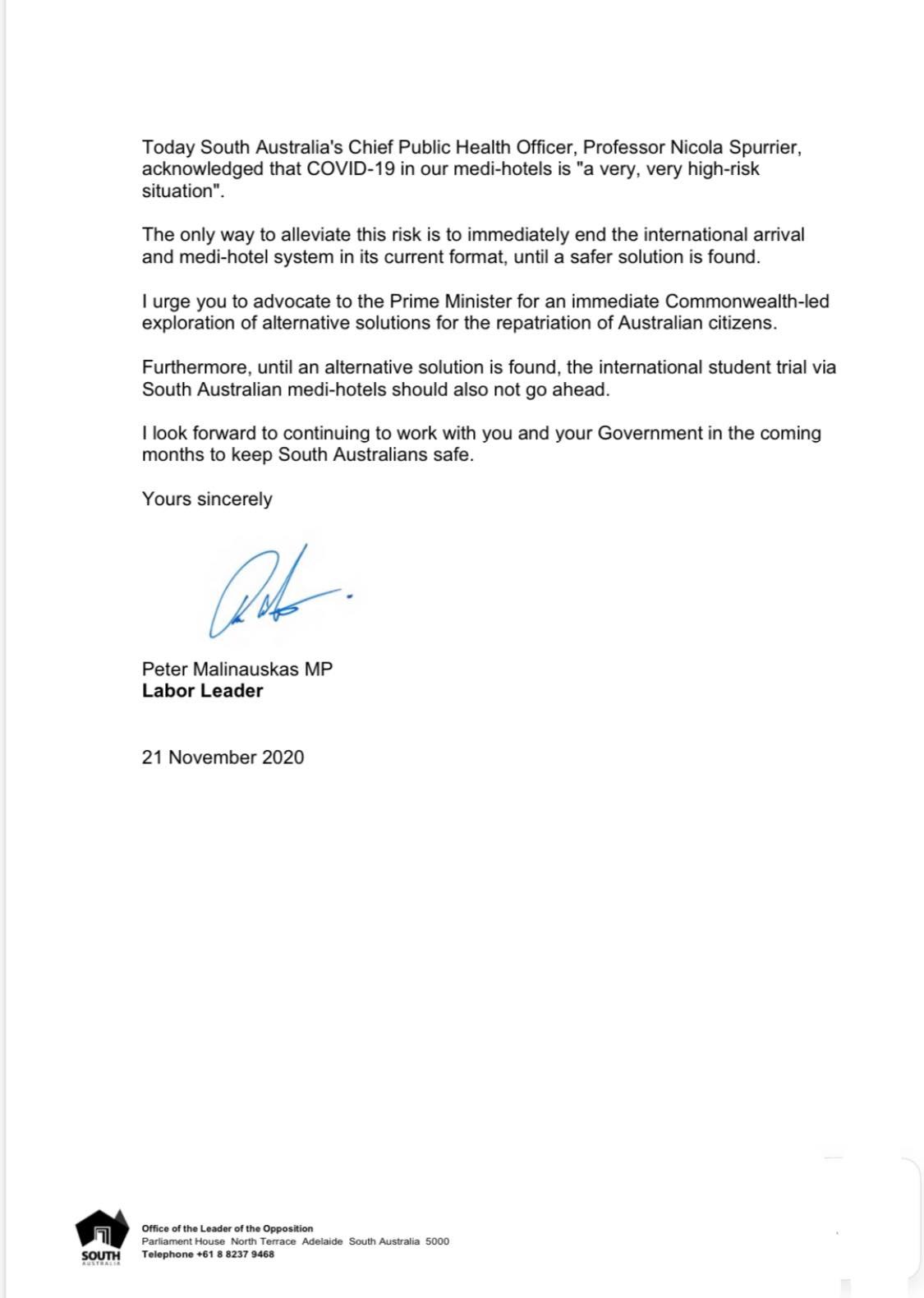 Sa Labor On Twitter It S Been Almost 6 Months Since Pmalinauskasmp Called For Alternative Safer Quarantine Arrangements With Yet Another Medi Hotel Breach In Sa Despite Multiple Failures Across The Country