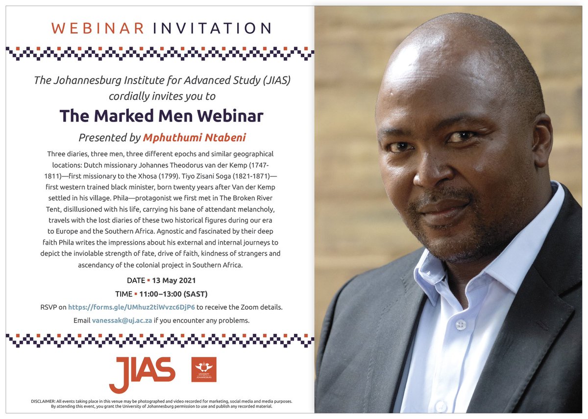mpushntabeni's tweet photo. RSVP on https://t.co/OpplSre7d3 to receive the Zoom details.  Email vanessak@uj.ac.za if you encounter problems. https://t.co/qZIvmAsAel