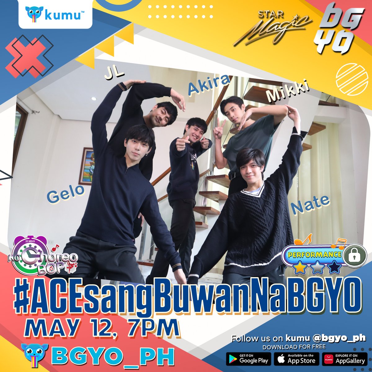 bgyo_ph's tweet photo. #BGYO | BGYO on Kumu
051221 | 7PM

Wednesday bonding with @OFCBGYO_MEMBERS on #ACEsangBuwanNaBGYO! 

See you all, ACEs!
https://t.co/hoPmqqUGkY https://t.co/78fSRunul9