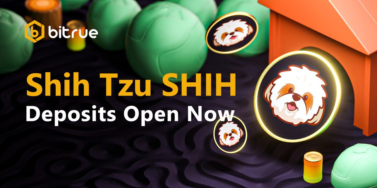 BitrueOfficial's tweet photo. More pups coming your way today, now we have Shih Tzu $SHIH joining Bitrue's growing pack.

Deposits for this coin have been enabled already, and we'll have trading available as soon as possible on a $USDT pair. Find more information here - https://t.co/cUKCA9garz https://t.co/P51HmirS3v