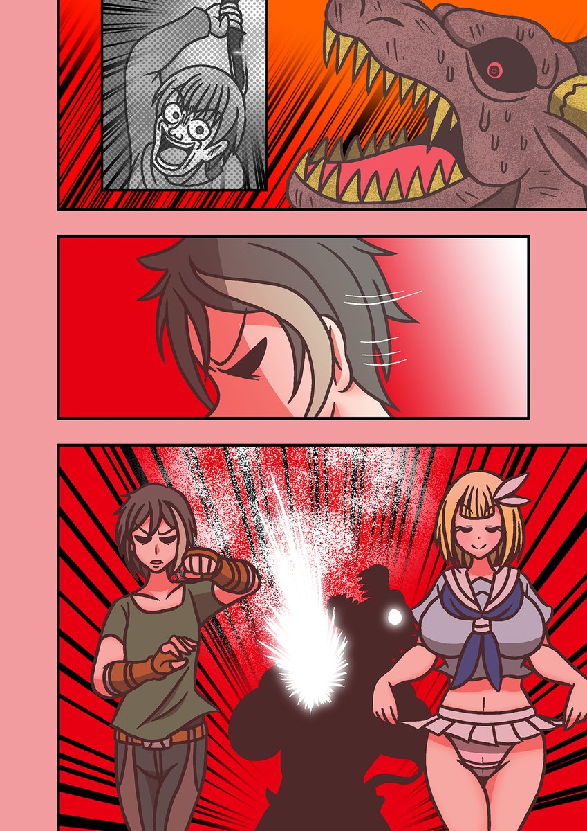 #モデ猫
#創作漫画 
#マンガが読めるハッシュタグ 
#漫画が読めるハッシュタグ 
#フルパーセント

モデル体型の長足ネコチャンのおはなし(長編)
ネコVSウシ

どんどん追い込まれていくミノタウロス
そして…

その28 