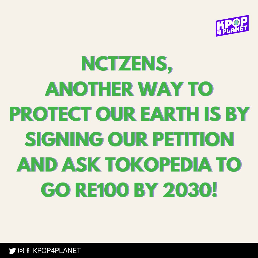 kpop4planet's tweet photo. NCTzens, you can do more!
Please SIGN our petition to save the Earth;
https://t.co/S258Ud20lO
You guys can do it!💚
Also, don’t forget to RETWEET this thread🙌 https://t.co/iXLrJxzBoF