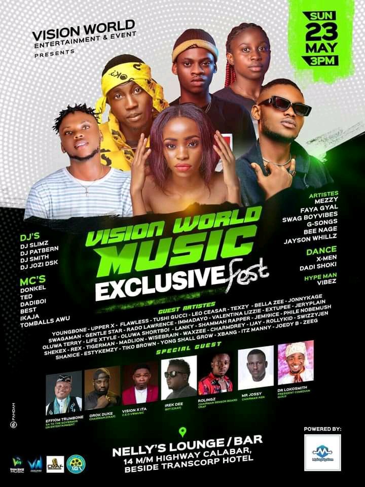 BasseyHelen4's tweet photo. Calabar get ready for 
#VWmusicfest2021
@VisionXIta will be live.
#Mercyjohnson #arisetv https://t.co/Ce9o6Gc4bJ