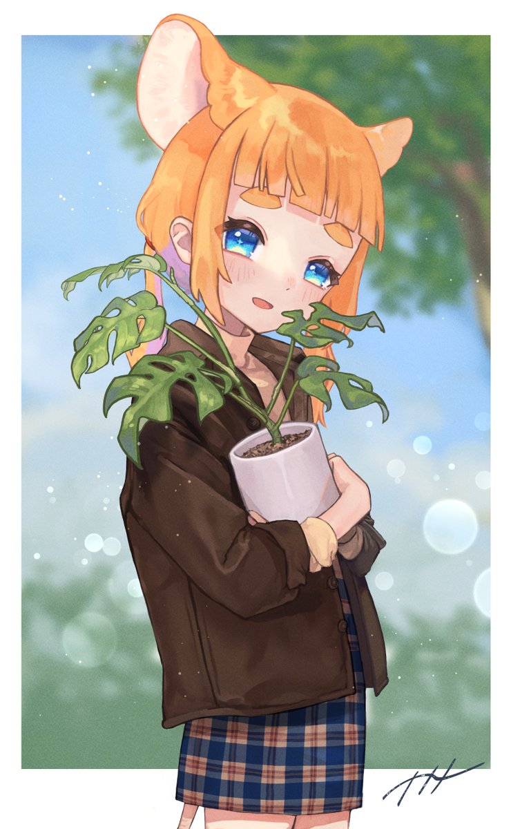 「ヒメ・モンステラ🌿 」|ナナメ🐭のイラスト