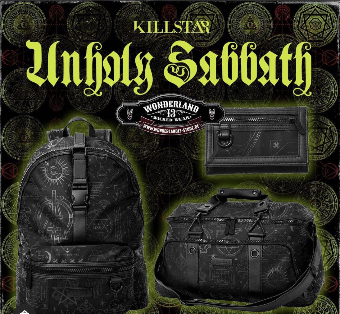 13Wonderland13's tweet photo. Are you ready to take life by the horns?

Die neuen Taschen, Rucksäcke der Killstar Unholy Linie sind da:

https://t.co/ZnQb2omZ3M

#goth #gothiclifestyle #wonderland13 https://t.co/l6aebckR5T