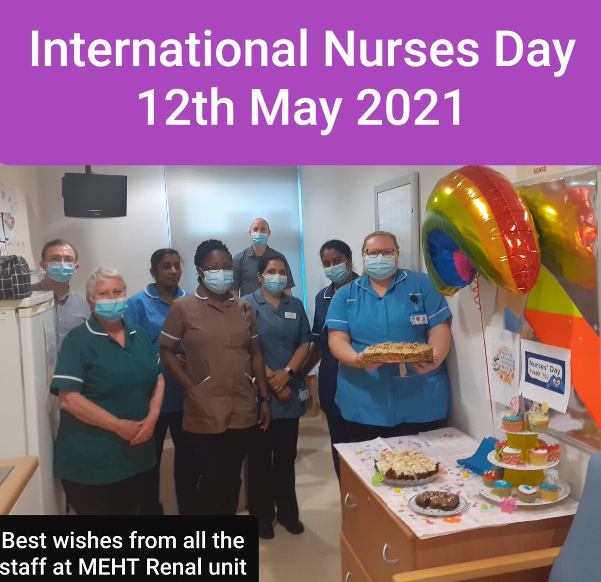 Happy international Day to all hard working nurses from Broomfield Renal unit.. 😘