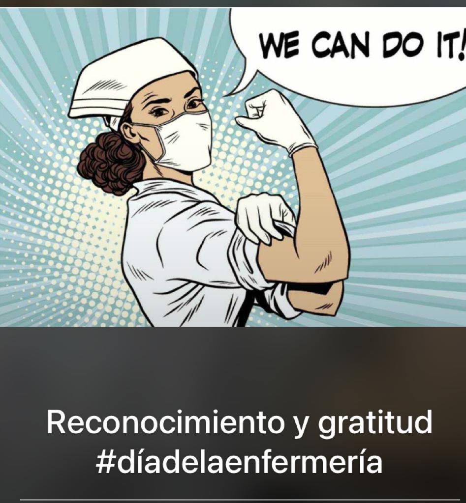 SILVIAGUTTI's tweet photo. 👏🏻👏🏻👏🏻👏🏻
#DiaInternacionalDeLaEnfermera #DiaInternacionalDeLaEnfermeria #DiaDeLasEnfermeras https://t.co/Jpfte7R4SE