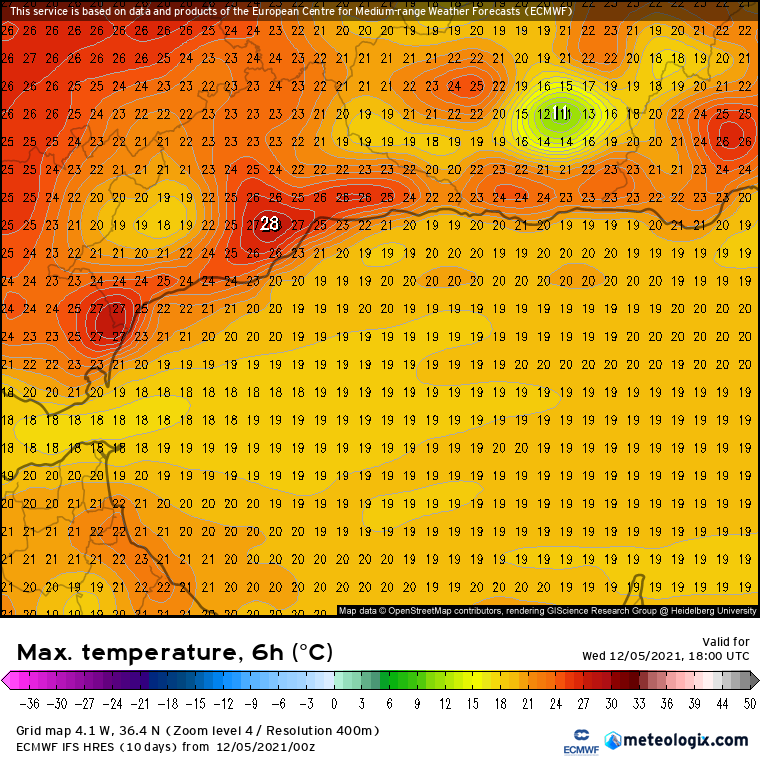 Storm_Malaga's tweet photo. Carrusel de terral hasta el viernes en el #Guadalhorce, #Axarquía y la capital, donde puntualmente se podrían superar los 30°. Durante el sábado el calor arreciará en el interior, mientras que entre el domingo - lunes podríamos tener el terral más intenso, con posibles récords... https://t.co/a5VyLXlmmA