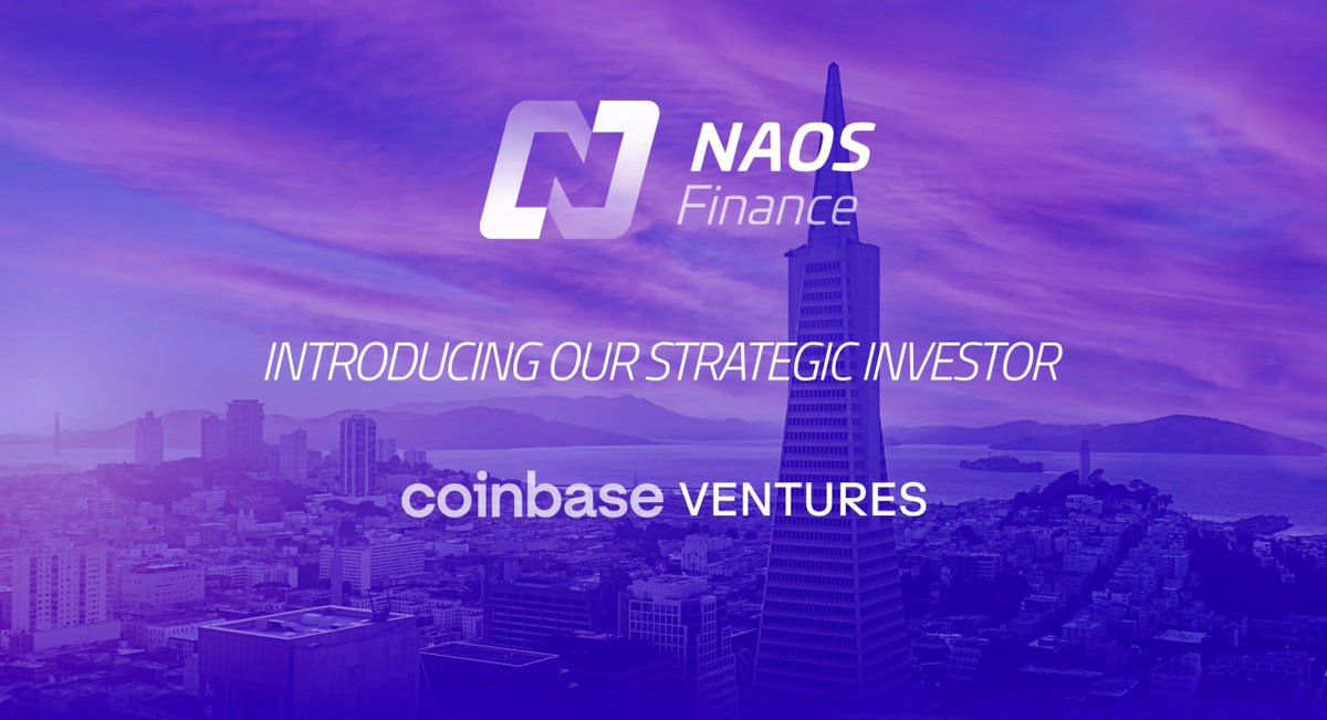 naos_finance's tweet photo. After our product roadmap is out in the public arena, it's time to reveal a surprise 🥳

(Drum roooooll🥁🥁🥁🥁🥁🥁🥁) 

@coinbase Ventures is our latest strategic investor!🚀

This will add tremendous value to our platform and the $NAOS stakeholders.

👉🏻 https://t.co/pi6F6TNMWd https://t.co/FXuu1xbC3C