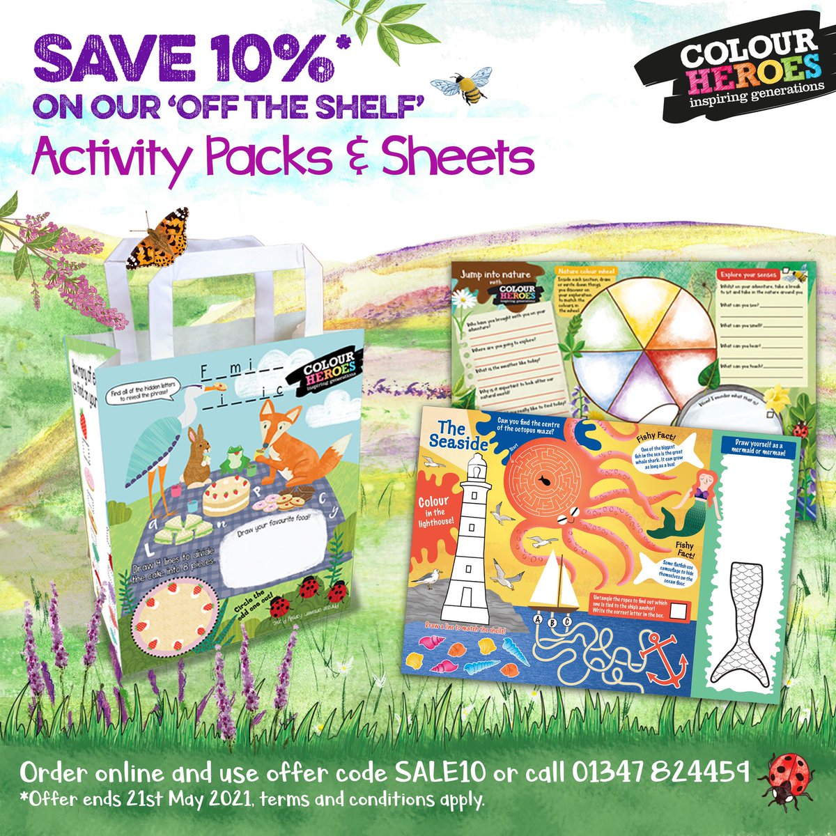 colourheroes's tweet photo. Visit our online shop https://t.co/nbWkZ5uvGj to see our full range of #childrensactivitypacks and #activitysheets.
Use code SALE10 to receive a 10% discount, offer ends 21st May 2021. https://t.co/749aA1TECy
