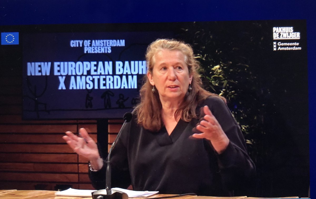 Caroline Nevejan, chief science officer of Amsterdam ‘We need creativity to be able to tune’ Too much space for profit has been detrimental for the city, the people, the planet. A different approach is needed to tune in with diverse stakeholders. #neweuropeanbauhaus <a href="/De_Zwijger/">Pakhuis de Zwijger</a>