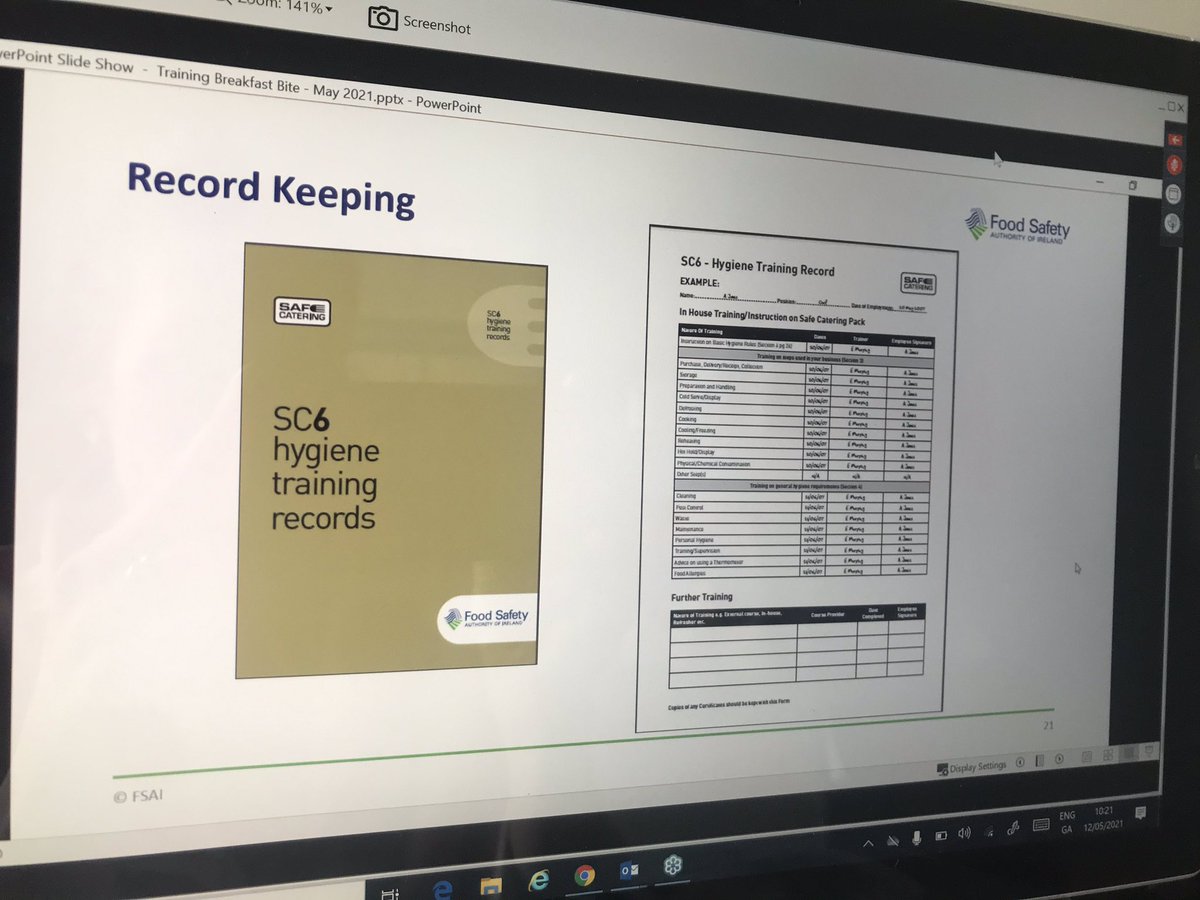 MeathLEO's tweet photo. #FSAIevents Food Safety Training with @FSAIinfo lots of handy guides & templates on https://t.co/plALPlt9q2 or contact #LEOMeath or @BoyneValleyFlav 🙋🏼♀️ for any Food Queries or Business supports #FoodProducers #MakingItHappen https://t.co/qjCuakqjsx
