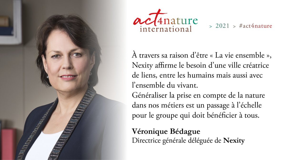 #Biodiversité : @nexity accroît ses engagements en faveur de la nature avec #act4nature international.
Pour découvrir le détail des actions ➡️ lnkd.in/dMm5Hap