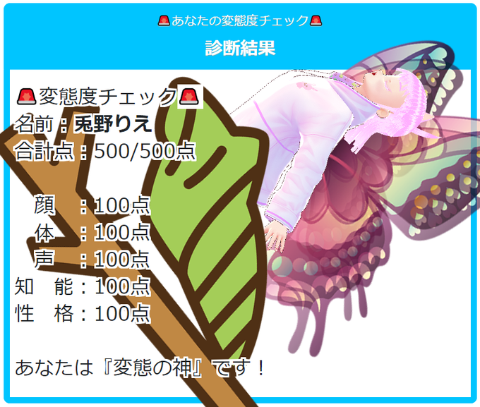 変態度チェックのtwitterイラスト検索結果